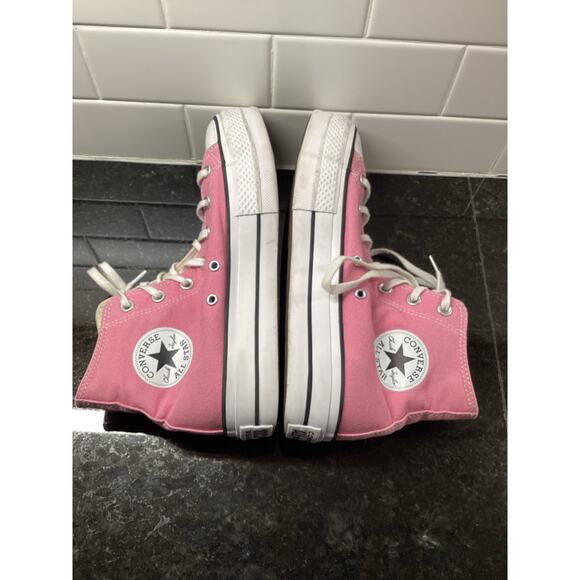 Converse Ctas Chuck Taylor All Star Lift Platform High Top Sneakers Pink Size 9 - Picture 8 of 11